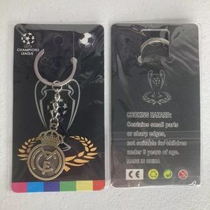Real Madrid Keychain Metal New UCL